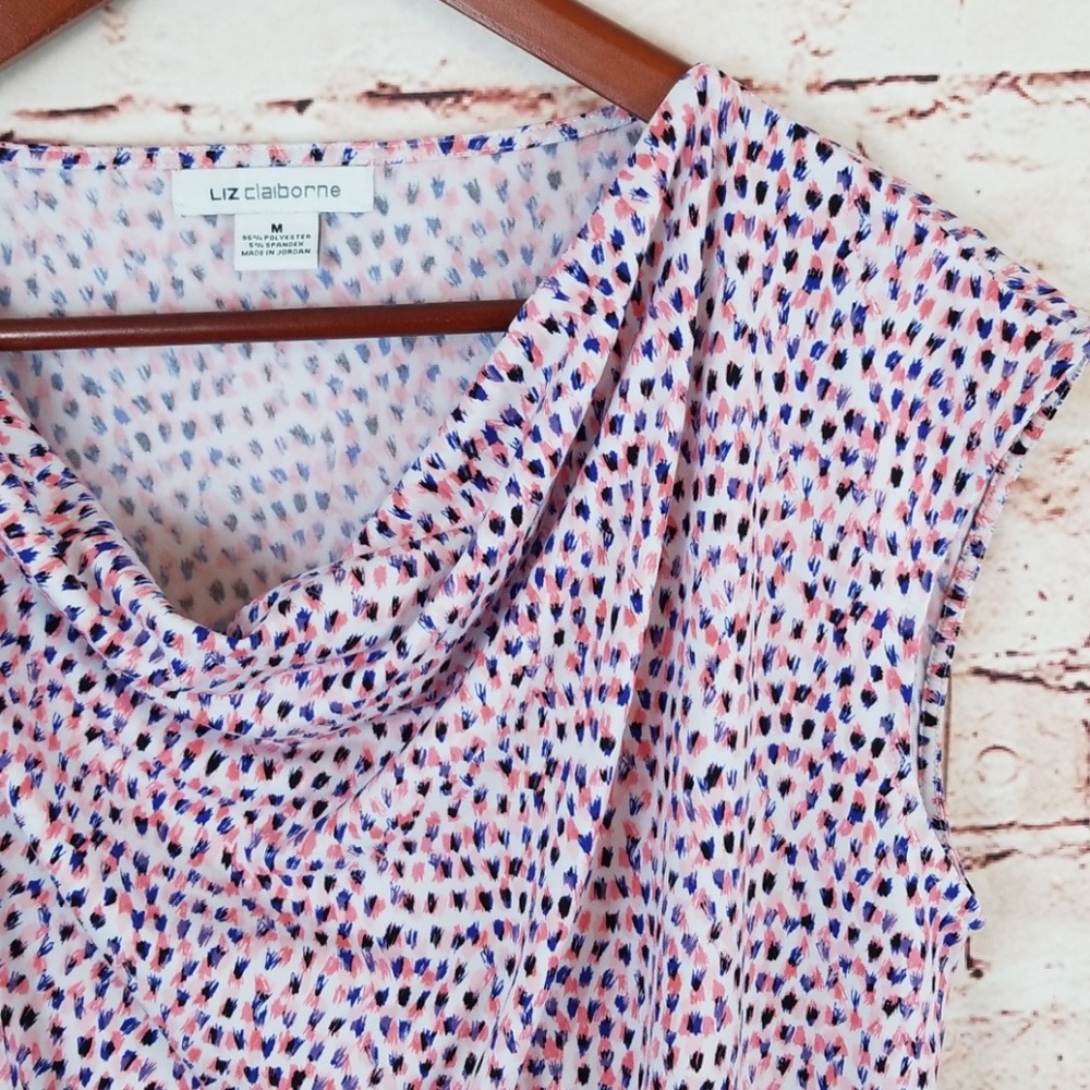 🎁Liz Claiborne Medium Multi-Colored Print Top